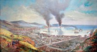 bombardament of Valparaiso + painting.jpg