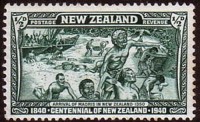 1940 landing of the Maoris in New Zealand..jpg