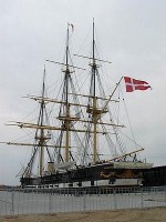 The Jylland in the museum dedicated to it, Ebeltoft, Denmark. Picture taken in 2005.