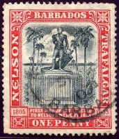 (8a) Nelson's statue Barbados SG147